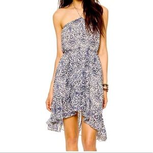 Free People Asymmetrical Safari Dress in Tea Combo Size XS NWT